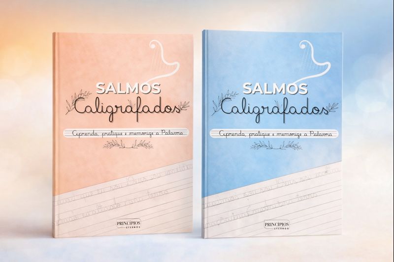 Salmos Caligrafados – Caderno Bíblico de Caligrafia para Imprimir