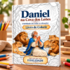 Daniel na Cova dos Leões — Livro de Colorir em PDF 2 Capa do livro de colorir Daniel na Cova dos Leões, com 10 cenas em um PDF de 14 páginas sobre fidelidade.