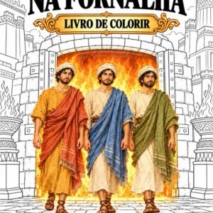 Capa do livro Os Amigos de Daniel na Fornalha para colorir, do Conhecendo Kids