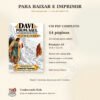 Davi poupa Saul — Livro de colorir em PDF A5 6 Capa de Davi poupa Saul e informações do PDF A5 com 14 páginas e dez cenas para colorir.